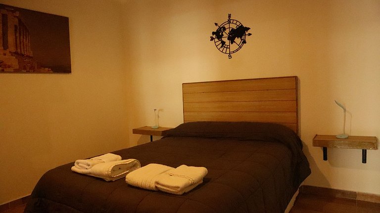 Cabaña para 6 con piscina climatizada en temp.